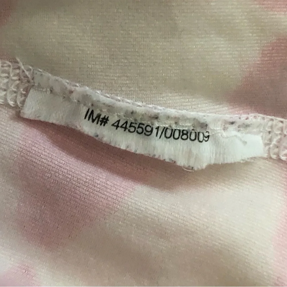 Nike Pro Pink and White V-Neck Performance Tee